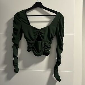 Zara - ruffle crop top- size small